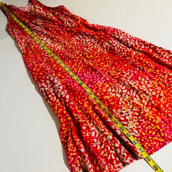 J. Jill Printed Sleeveless Shift Dress Size 4 Pink - Picture 5 of 7